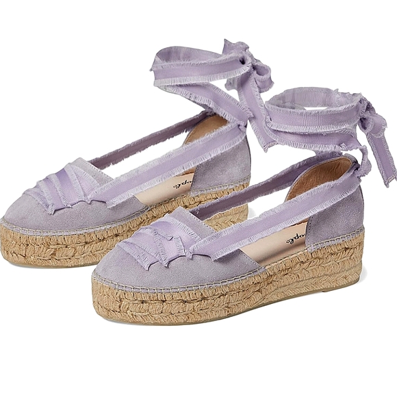 Free People Shoes - FREE PEOPLE Destino Suede Lace-up Espadrilles